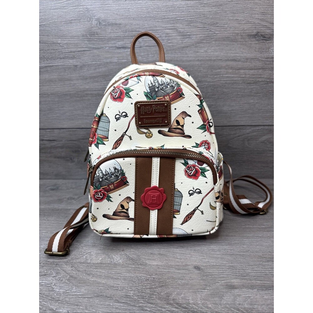 Loungefly Harry Potter Tattoo AOP Mini Backpack